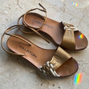 Vintage Halston Leather Sandal